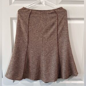 Lafayette 148 Leather Trimmed Tweed Skirt Size 4 Wool Infused Old Money Career
